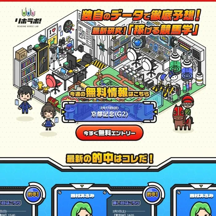 競馬予想サイト「リホラボ！」サイトイメージ